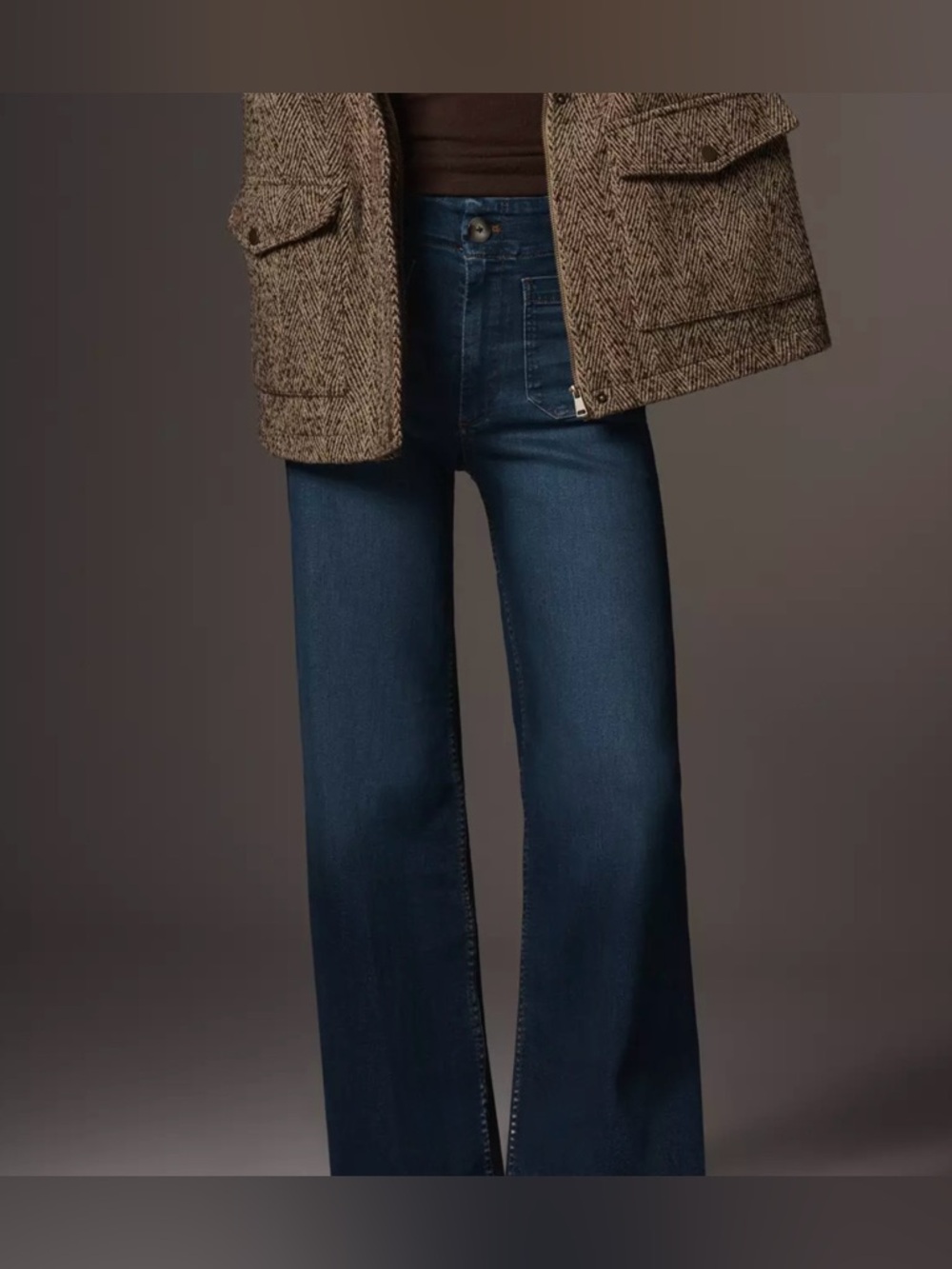 Maeve Dark Blue Wide-Leg Jeans Size 29x29 - Picture 3 of 12